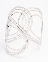 Silver Oval Loop Wrist Cuff