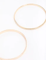 Gold Woven Bangle 3-Pack