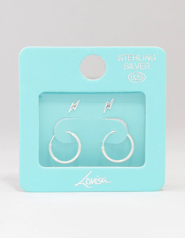 Sterling Silver Cubic Zirconia Earring Pack