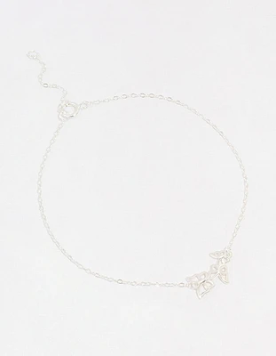 Sterling Silver Butterfly Chain Bracelet