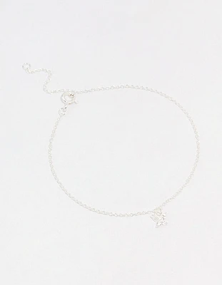 Sterling Silver Cubic Zirconia Mini Butterfly Bracelet