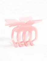 Small Acrylic Bow Claw Clip