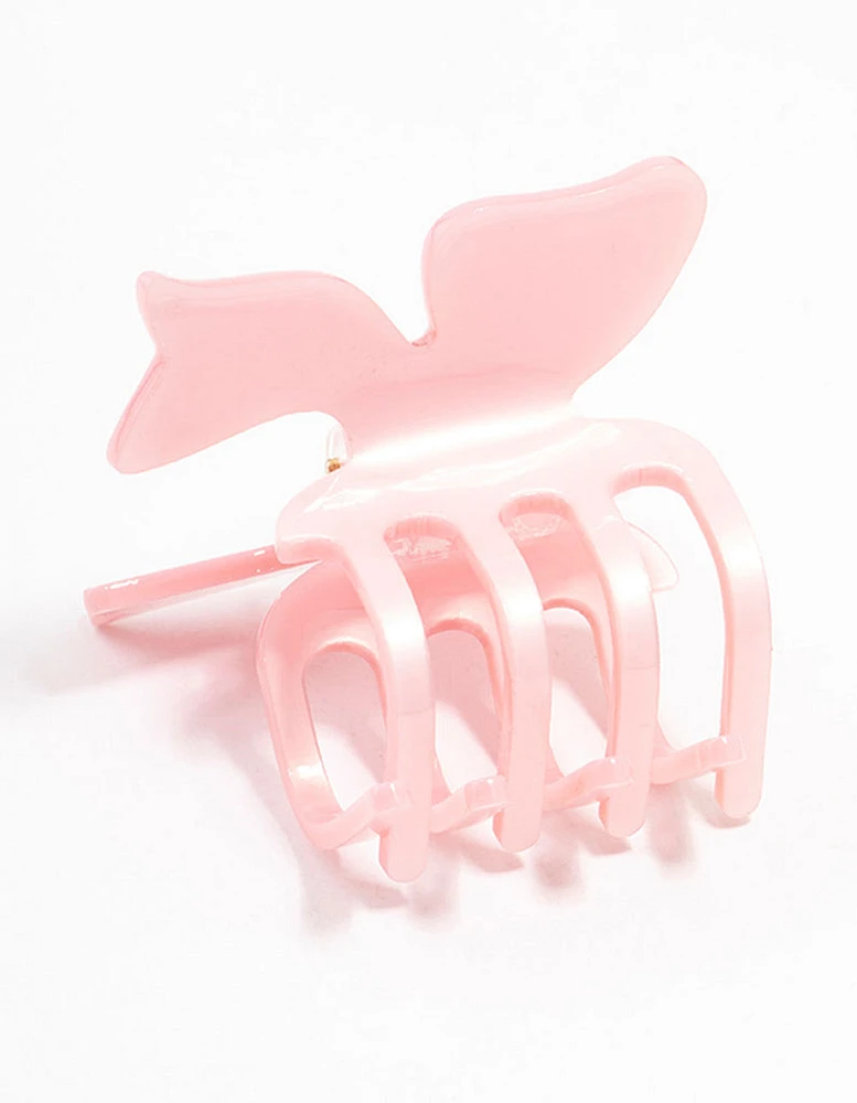 Small Acrylic Bow Claw Clip