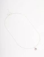 Silver Halo Czech Crystal Necklace