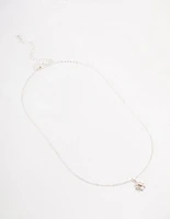 Silver Star Halo Czech Bohemia Crystal Necklace