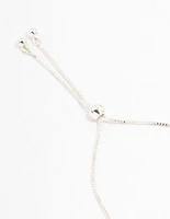 Silver Czech Bohemia Crystal Star Toggle Bracelet