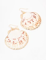 Statement Shell Drop Earrings