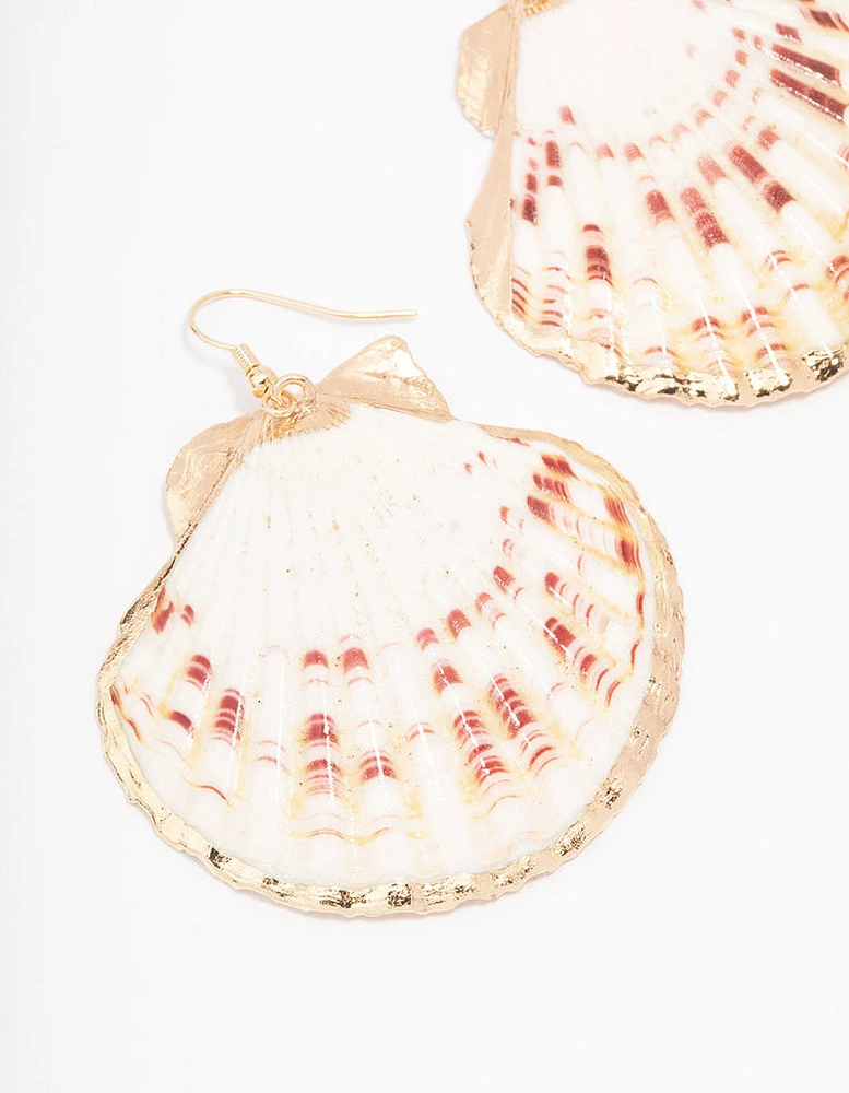 Statement Shell Drop Earrings