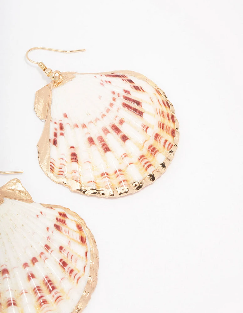 Statement Shell Drop Earrings