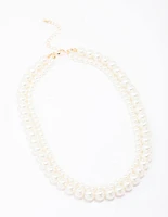 Layered Chunky Pearl Necklace