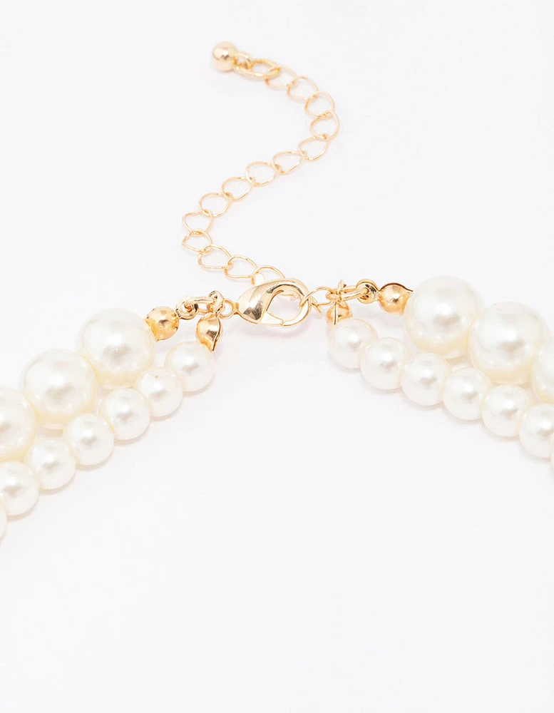 Layered Chunky Pearl Necklace