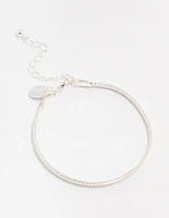 Silver Plated Snake Chain Bracelet