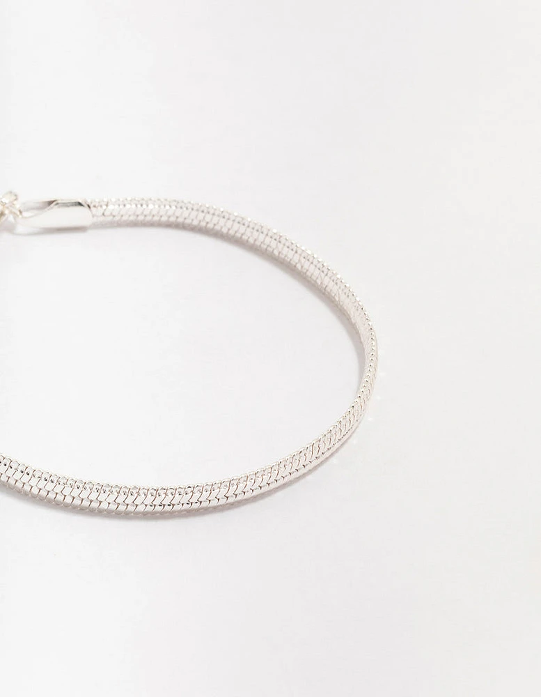 Silver Plated Snake Chain Bracelet