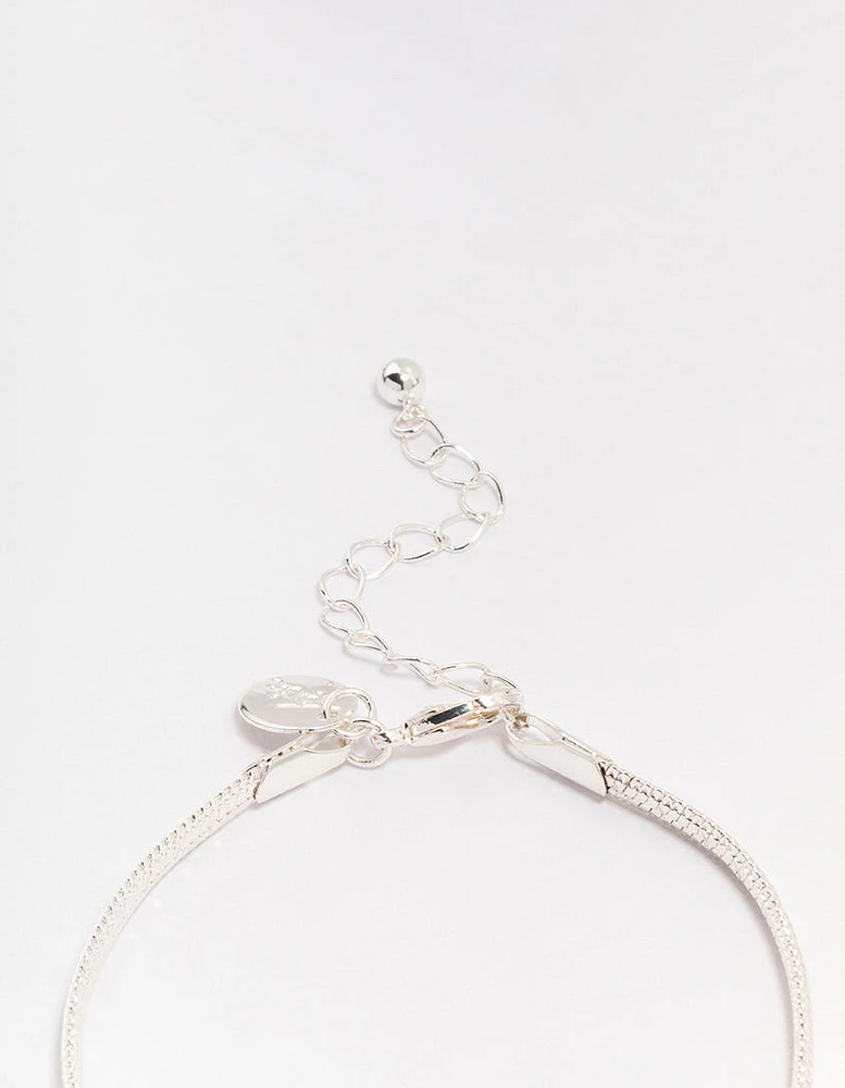 Silver Plated Snake Chain Bracelet