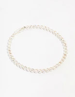 Silver Plated Single Classic Tennis Bracelet