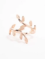 Rose Gold Plated Vine Wrapped Ring