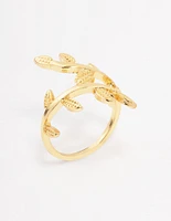 Gold Plated Vine Wrap Ring