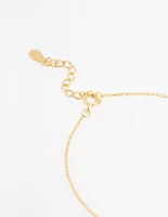 Gold Plated Sterling Silver Pave Link Hoop Bracelet And Anklet