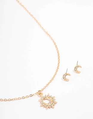 Gold Moon Celestial Jewellery Set