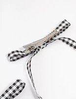 Gingham Fabric Bows 2-Pack