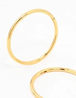 Gold Plated Titanium Sleeper Earrings 16MM