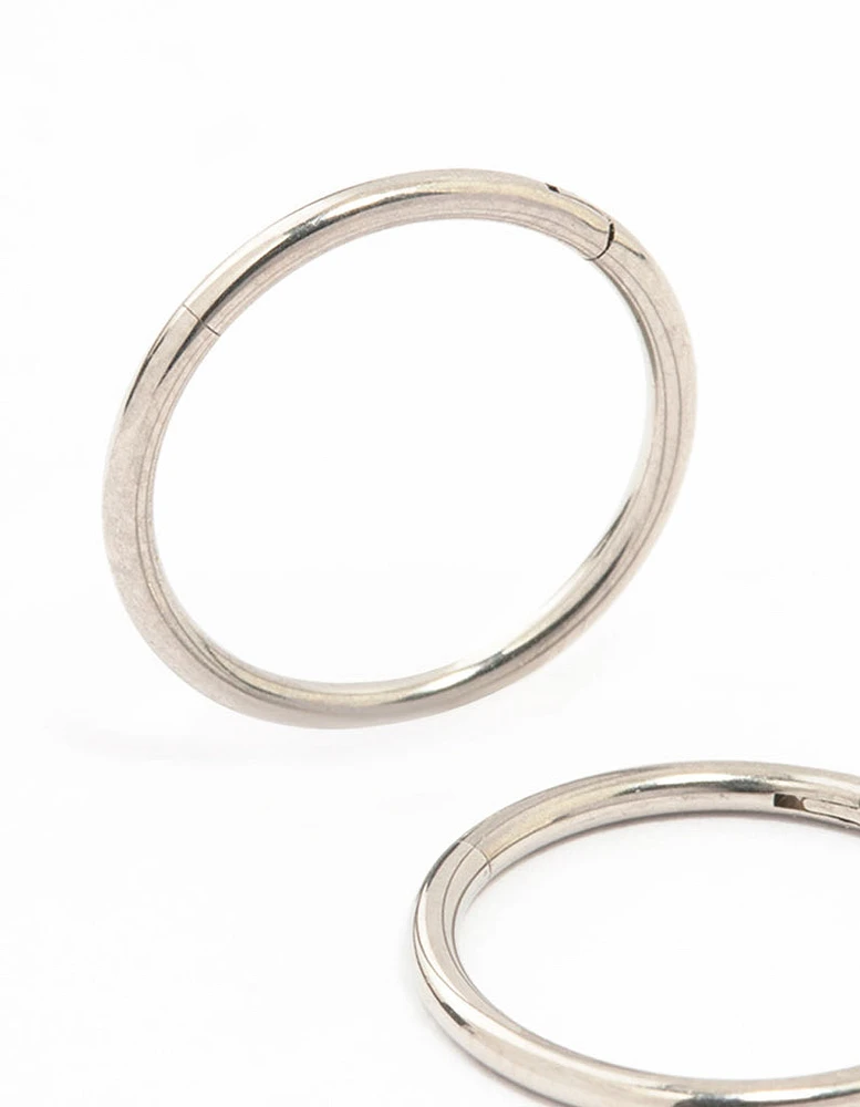 Titanium Sleeper Earrings 12MM