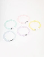 Pastel Beaded Friendship Bracelet 5-Pack