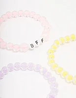 Pastel Beaded Friendship Bracelet 5-Pack