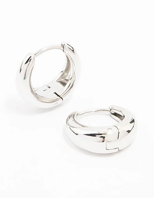 Stainless Steel Mini Drop Huggie Earrings