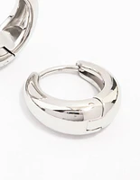 Stainless Steel Mini Drop Huggie Earrings