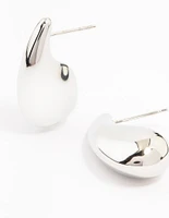 Stainless Steel Skinny Bubble Drop Earrings