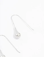 Stainless Steel Thread Through Earrings