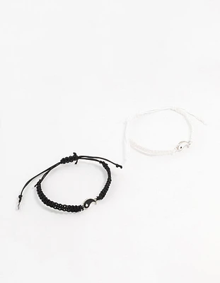 Yin Yang Tie Bracelets 2-Pack