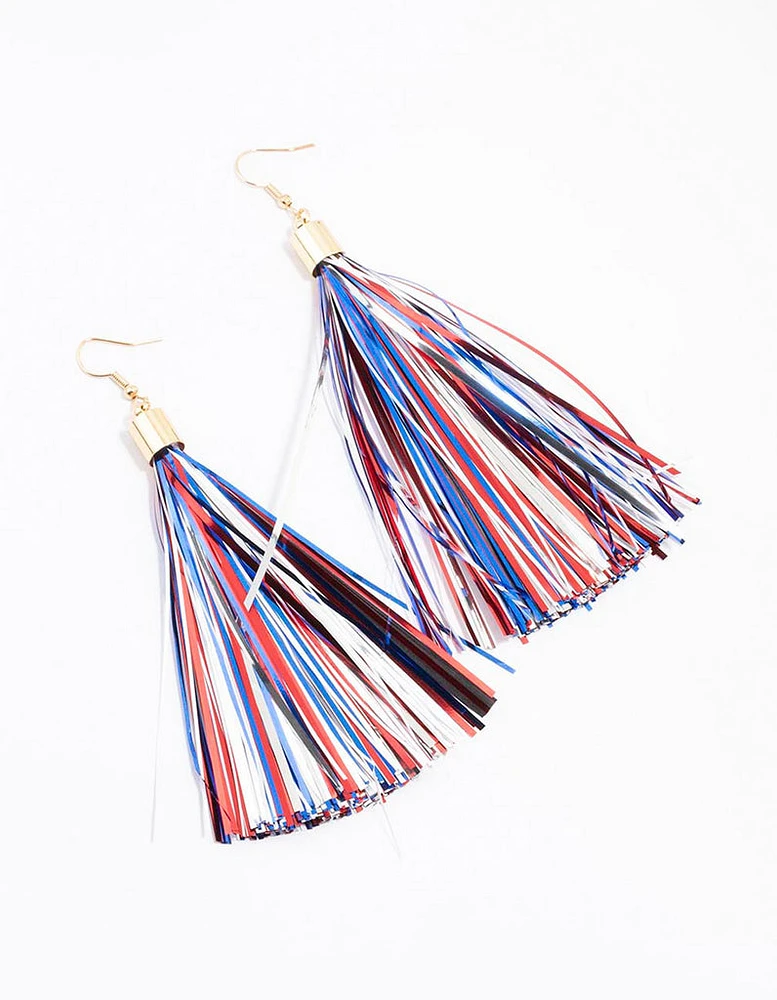 Multi-Coloured Confetti Drop Earrings