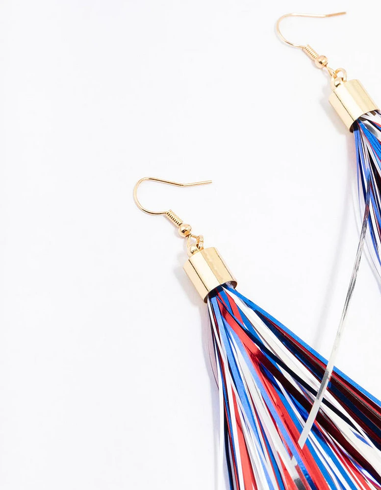 Multi-Coloured Confetti Drop Earrings