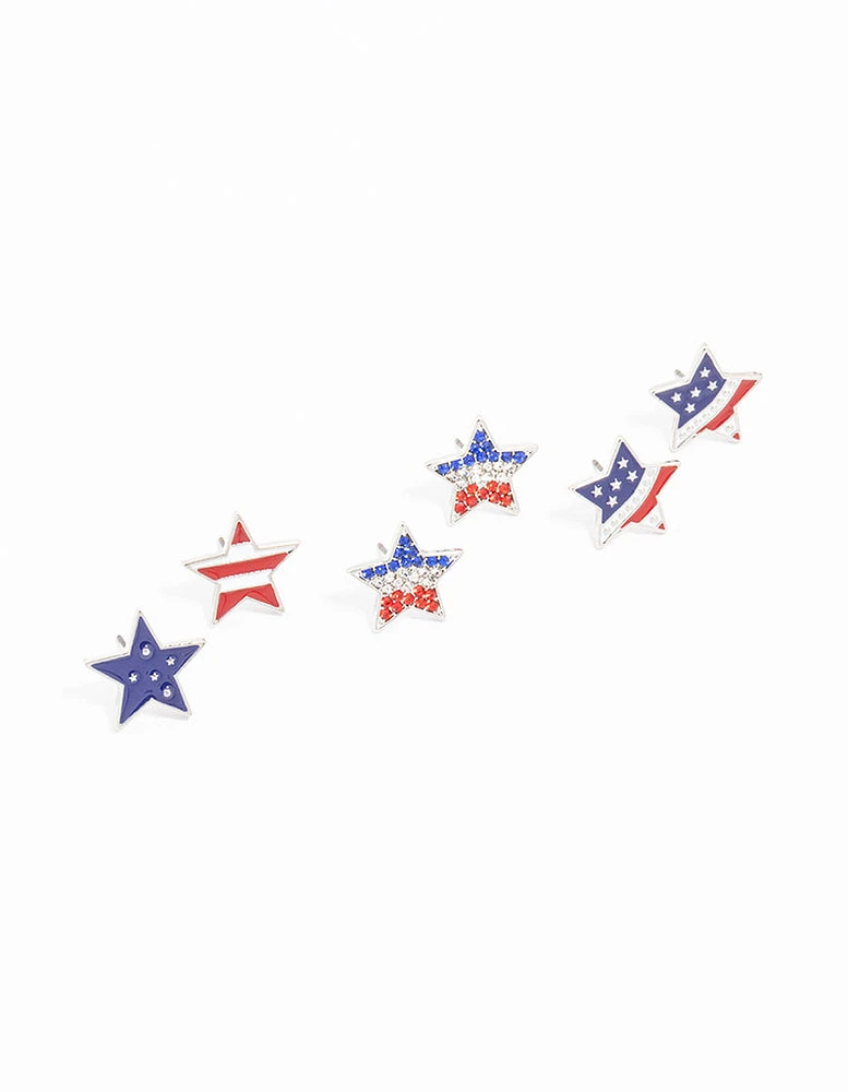 Gold Star Stud Earring 3-Pack