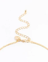 Gold Plated Bracelet & Necklace Set