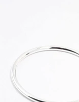 Silver Plated Round Core Bangle