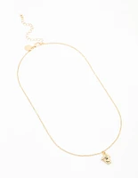 Gold Diamante Astronaut Necklace