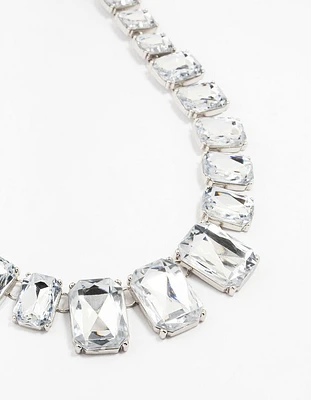 Diamante Silver Short Necklace