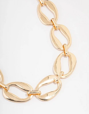 Gold Statement Chain Necklace