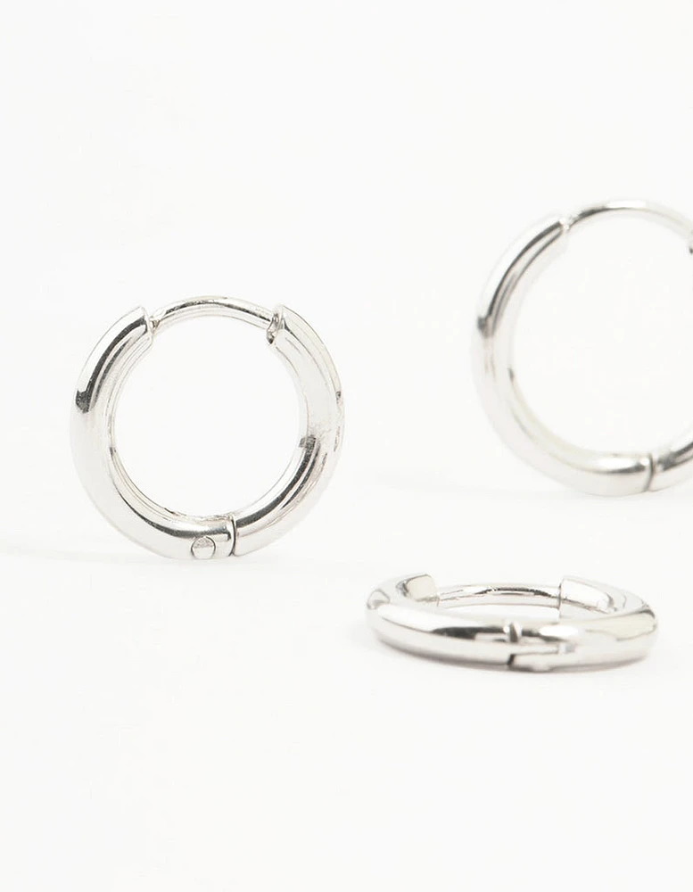 Surgical Steel Classic Hoop Earrings 2-Pack