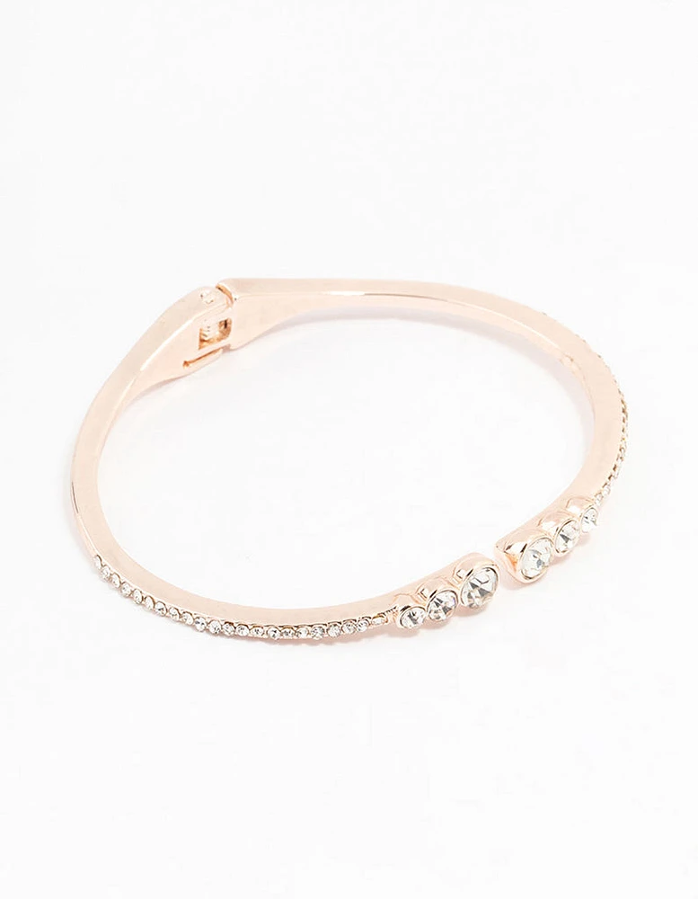 Rose Gold Diamante Bracelet