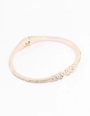 Rose Gold Diamante Bracelet