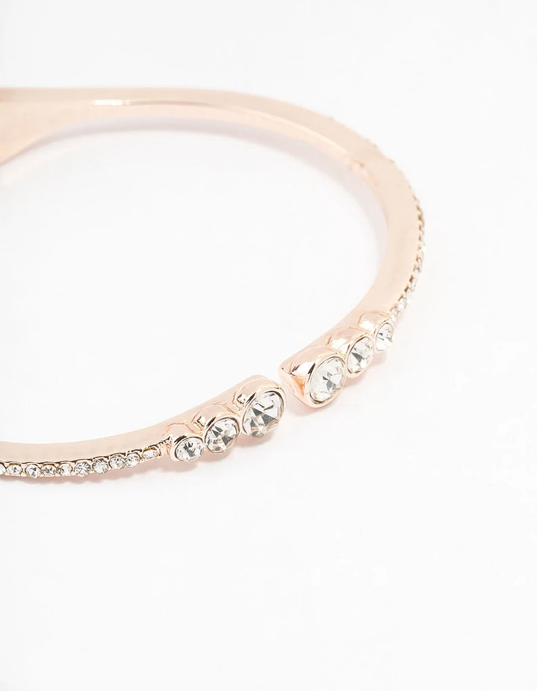 Rose Gold Diamante Bracelet