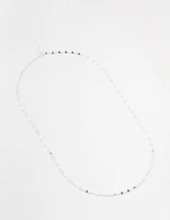 Sterling Silver Stone Chain Necklace