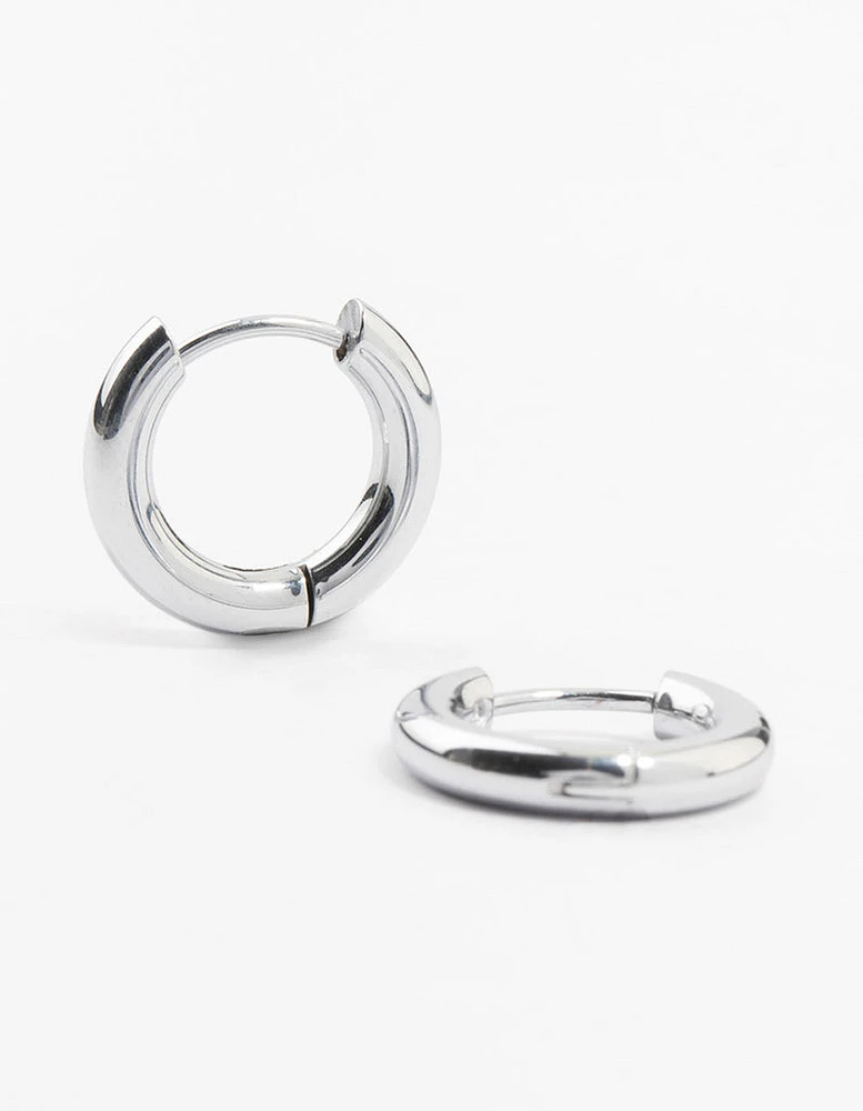 Stainless Steel Clicker Hoop Earrings 16 MM