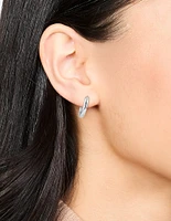 Waterproof Stainless Steel Clicker Hoop Earrings 16 MM