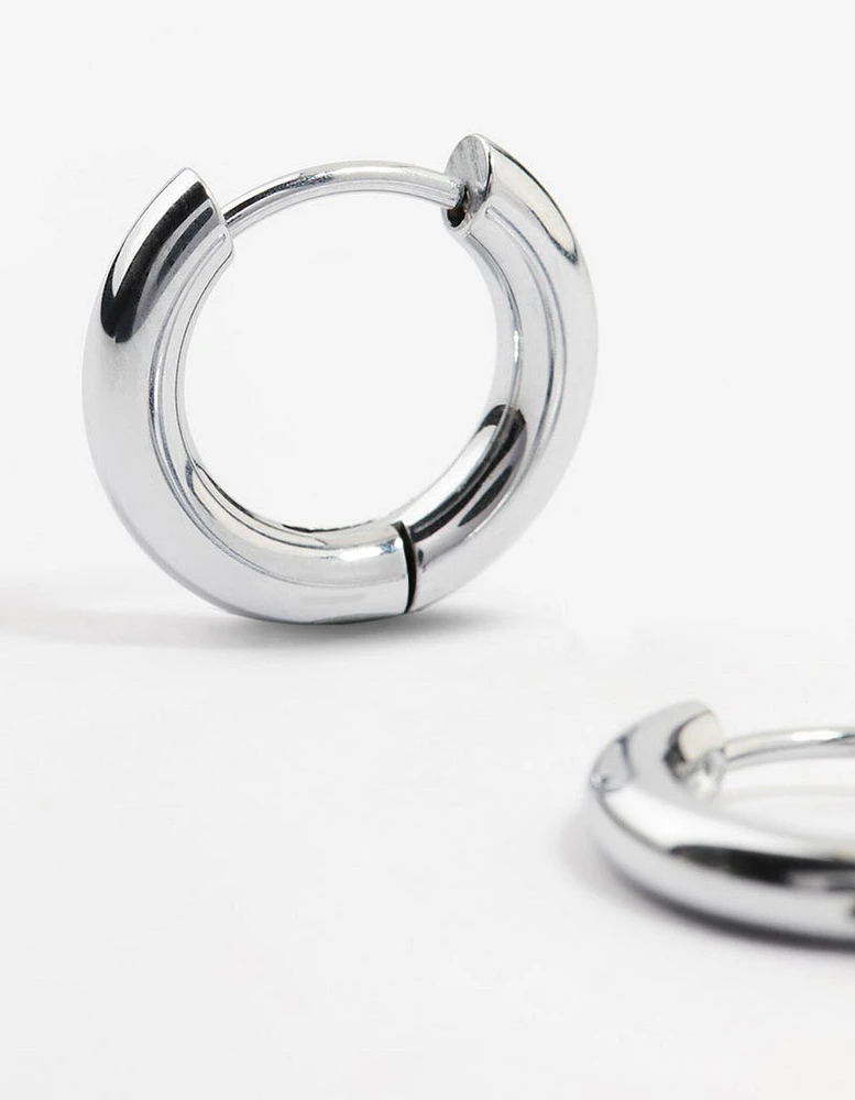 Stainless Steel Clicker Hoop Earrings 16 MM