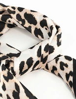 Leopard Fabric Satin Scarf